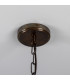 Kauri Dome Pendant 37cm Red Iron Antique Brass-5