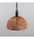 Kauri Dome Pendant 37cm Red Iron Matt Black-3