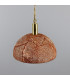 Kauri Dome Pendant 37cm Red Iron Polished Brass-3