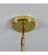 Kauri Dome Pendant 37cm Red Iron Polished Brass-5