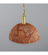 Kauri Dome Pendant 37cm Red Iron Satin Brass-3