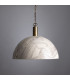 Kauri Dome Pendant 37cm Marbled Antique Brass-2