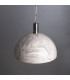 Kauri Dome Pendant 37cm Marbled Antique Silver-1