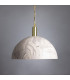 Kauri Dome Pendant 37cm Marbled Polished Brass-2