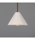 Tilia Ceramic Dome Pendant Matte White Antique Brass-1