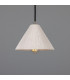 Tilia Ceramic Dome Pendant Matte White Antique Silver-1