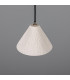Tilia Ceramic Dome Pendant Matte White Antique Silver-3