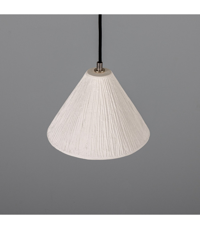 Tilia Ceramic Dome Pendant Matte White Antique Silver-3
