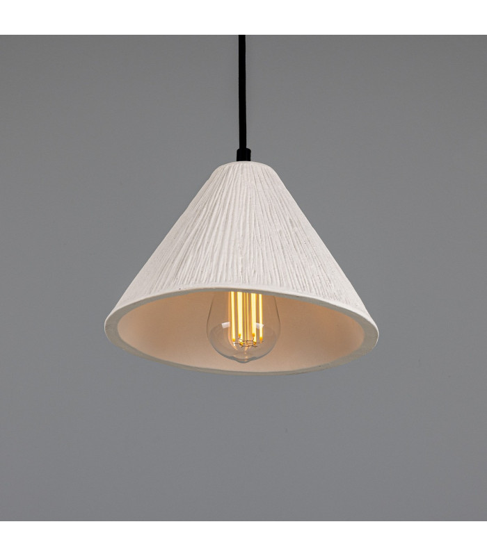Tilia Ceramic Dome Pendant Matte White Matte Black-2