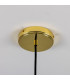 Tilia Ceramic Dome Pendant Matte White Polished Brass-4