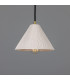 Tilia Ceramic Dome Pendant Matte White Satin Brass-1