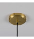 Tilia Ceramic Dome Pendant Matte White Satin Brass-4