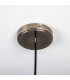 Pyrus Dome Pendant Matte White Striped Antique Silver-5