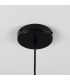 Pyrus Dome Pendant Matte White Striped Matte Black-5