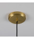 Pyrus Dome Pendant Matte White Striped Satin Brass-5
