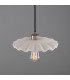 Kapok Dome Pendant Matte White Striped Antique Silver-3