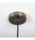 Kapok Dome Pendant Matte White Striped Antique Silver-5