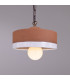 Seville Ceramic Dome Pendant Terracotta White Antique Brass-1