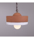 Seville Ceramic Dome Pendant Terracotta White Antique Brass-2