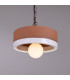 Seville Ceramic Dome Pendant Terracotta White Antique Brass-3