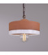 Seville Ceramic Dome Pendant Terracotta White Antique Brass-4