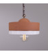 Seville Ceramic Dome Pendant Terracotta White Antique Brass-5