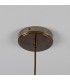 Senna Pendant Matte White Striped Antique Brass-5
