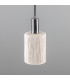 Senna Pendant Matte White Striped Antique Silver-2