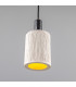 Senna Pendant Matte White Striped Antique Silver-3