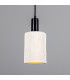 Senna Pendant Matte White Striped Matte Black-1