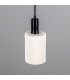 Senna Pendant Matte White Striped Matte Black-2