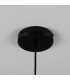 Senna Pendant Matte White Striped Matte Black-5
