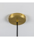 Senna Pendant Matte White Striped Satin Brass-5