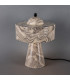 Seville Ceramic Table Lamp Marbled Matte Black-2