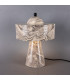 Seville Ceramic Table Lamp Marbled Matte Black-3