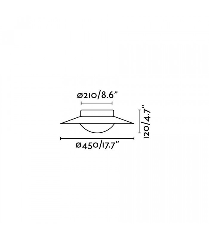 Led White Ceiling Lamp 20W - 3