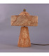 Seville Ceramic Table Lamp Red Iron Antique Brass-2