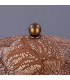 Seville Ceramic Table Lamp Red Iron Antique Brass-5