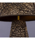 Seville Ceramic Table Lamp Black Clay Satin Brass-4