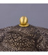 Seville Ceramic Table Lamp Black Clay Satin Brass-5