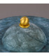 Seville Ceramic Table Lamp Blue Earth Satin Brass-5