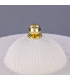 Seville Ceramic Table Lamp|Matt White Striped Polished Brass-5
