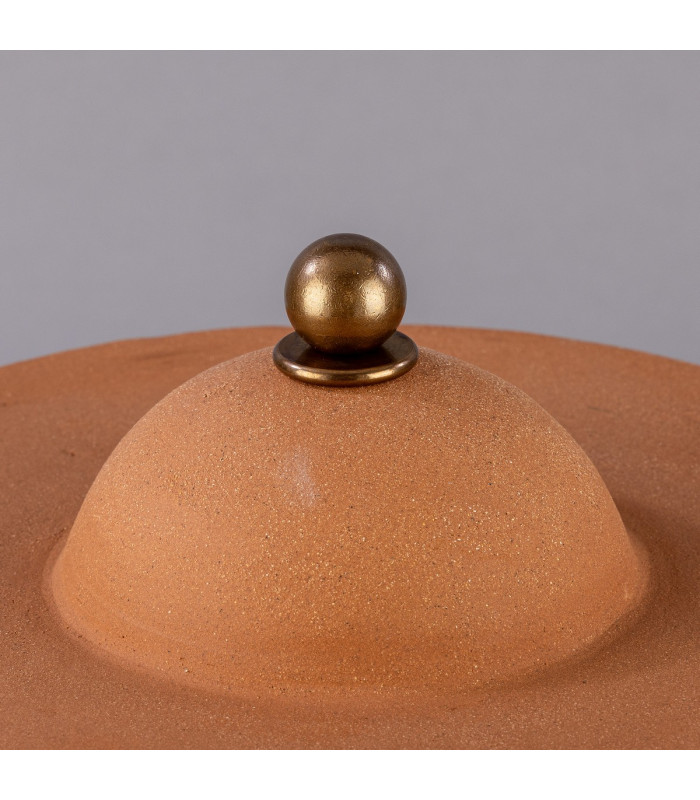 Seville Ceramic TL Terracotta White Antique Brass-5