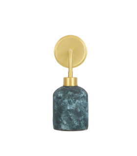 Osier Wall Light Blue Earth Satin Brass-1