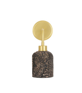 Osier Wall Light Black Clay Satin Brass-1