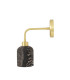 Osier Wall Light Black Clay Satin Brass-3