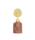 Osier Wall Light Red Iron Satin Brass-1