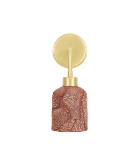 Osier Wall Light Red Iron Satin Brass-1
