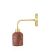 Osier Wall Light Red Iron Satin Brass-3