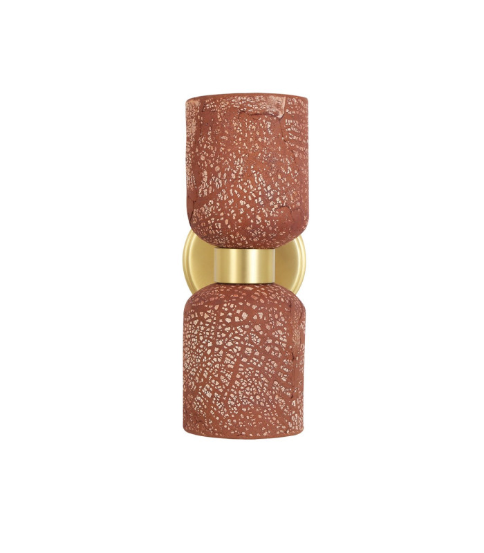 Sakura Wall Light Red Iron Satin Brass-1